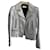 Saint Laurent Biker jackets Silvery Leather  ref.495666