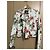 Autre Marque Coolcat Biker-Blazer mit Blumenmuster Weiß Mehrfarben - Ansicht 10