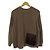[Gebraucht] Erika Cavallini 20AW / Lederpatch / Alpaka-Strick / Pullover (dick) / XS / Alpaka / Braun / Einfarbig