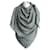 STOLE ECHARPE STOLA SCARF GUCCI NEW NEW NEW Gray Grey Silk Wool  ref.496637
