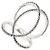 ANELLO C foderato DJULA 96 diamanti neri 0.5K&OR BIANCHI 18k t 48 Squillare Argento
