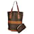 Louis Vuitton Bucket Handbag Brown Cloth  ref.496948