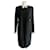 Chanel Kleid Schwarz Weiß Wolle  ref.496968