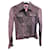 Gianni Versace jaqueta de couro lilás roxa Roxo escuro  ref.497035