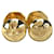 [Used] Louis Vuitton LOUIS VUITTON Cufflinks Buton de Manchette M30974 GP Gold Monogram Flower Round Cufflinks Golden Gold-plated  ref.497193