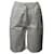 Nanushka Hadi Bermuda Shorts in White Denim Cotton  ref.497300