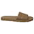  Vince Olina Quilted Slide Sandals in Beige Leather   ref.497303
