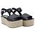 Sandalias Prada Espadrille Platform en Cuero Negro - vista 4