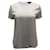 Tee Shirt Theory Slim en Soie Polyester Blanc Écru  ref.497388