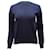 Zadig & Voltaire Elbow Stars Sweater in Navy Blue Cotton  ref.497390