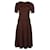 Jason Wu Flared Knit Dress in Burgundy Viscose Dark red Cellulose fibre  ref.497421