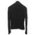 CHANEL Herbst 2003 03Eine gestrickte Cardigan-Jacke mit Rüschenfront Schwarz - vista 5