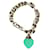 Tiffany & Co pulseira de coração turquesa Prata  ref.401904