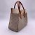 Twist Louis Vuitton Borsa tote laterale in pelle beige con cinturino - vista 7