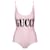 Gucci Logo Print Swimsuit Pink  ref.498791