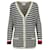 Gucci Striped V-Neck Cashmere Blend Cardigan Multiple colors  ref.498821