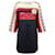 Logo Gucci et robe bordée de dentelle Multicolore  ref.498872