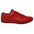 Saint Laurent Andy Low-Top Sneakers in Red Leather  ref.499078