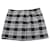 Minifalda a cuadros Alice + Olivia Elana en lana negra y blanca Negro  ref.499334