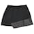Alice + Olivia Mini Skirt with Leather Panel in Black Polyester  ref.499363