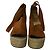 Chloé Chloe Lauren Espadrillas alte con zeppa in camoscio marrone - vista 3