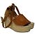 Chloé Chloe Lauren Espadrillas alte con zeppa in camoscio marrone - vista 4