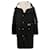Valentino: abrigo con capucha forrada en negro Poliéster  ref.500017
