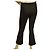 Moncler Schwarz m. Velvet Side Stripe Cropped Schlaghose Hosengröße 38 - Ansicht 2