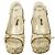 Louis Vuitton White Mini Lin Monogram Canvas Décolleté con tacco a zeppa 37 Multicolore - vista 6