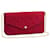 Louis Vuitton LV Felicie pochette red Leather  ref.500317