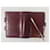 Hermès HERMES: "Vision Mini" Tagebuch + Silver Serling Pen 925 Bordeaux Leder  ref.500504