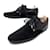 LOUIS VUITTON TEAM DERBY SHOES 7 41 SNEAKERS IN LEATHER AND BLACK SUEDE SHOES  ref.501018