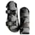 Chanel Dad Sandals EU37 Preto Couro  ref.501323