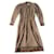 vestido vintage Lanvin Bege Caramelo Poliéster  ref.501825