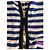Sonia Rykiel Gilet rayé coton avec fermeture - vue 6