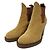 * [Usato] Stivali Acne Studios Side Gore Bootee Tacco grosso in pelle scamosciata 36 23cm beige marrone - vista 2