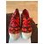 Bensimon Paio di sneakers in tela rosse e viola Rosso Beige Porpora - vista 3