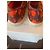 Bensimon Paio di sneakers in tela rosse e viola Rosso Beige Porpora - vista 6