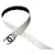CHANEL Cintura in pelle caviale bianca con fibbia a C foderata in ottime condizioni Bianco  ref.502475