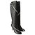 Céline Zip Nappa schwarze Lederstiefel - Ansicht 2