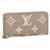Louis Vuitton Monedero LV Zippy monograma bicolor Beige Cuero  ref.502527