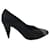 Céline Celine pumps in black leather with silver studs  ref.502541