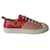 Moncler Linda sneaker in pink leather  ref.502595