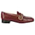 Gucci Leather Loafer with Double G Purple  ref.502977