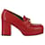 Gucci Houdan Leather Platform Pump Red  ref.503054