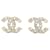 Chanel CC Miniperlen Strass Golden Metall  ref.503550