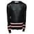 Givenchy Crew Neck Stripe Jumper in Black Cotton  ref.503620