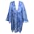 Barboteuse Giorgio Armani en soie bleue à motifs  ref.503888