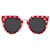 Autre Marque McQ Alexander McQueen Sonnenbrille mit rundem Rahmen aus Acetat Mehrfarben Zellulosefaser  ref.504357