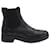 MAX & CO. Perforated Ankle Boots in Black Leather  ref.504362